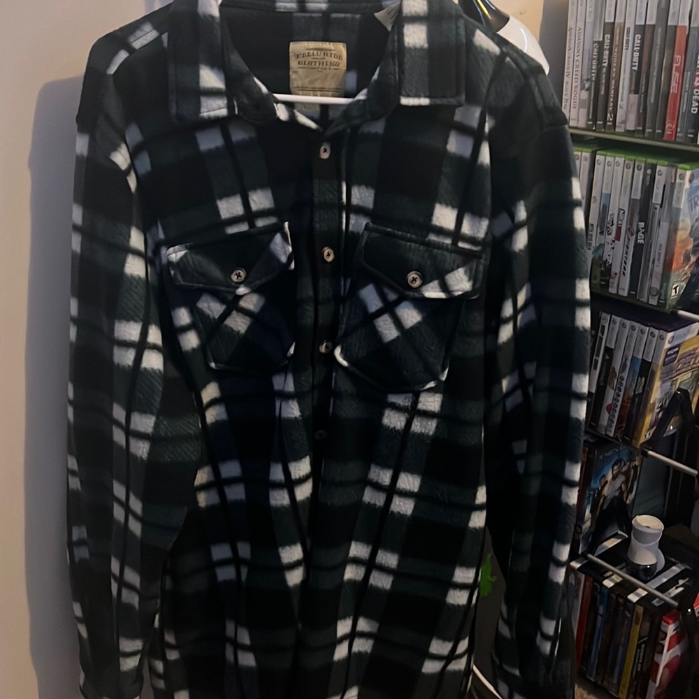 Telluride flannel jacket/ shirt navy blue